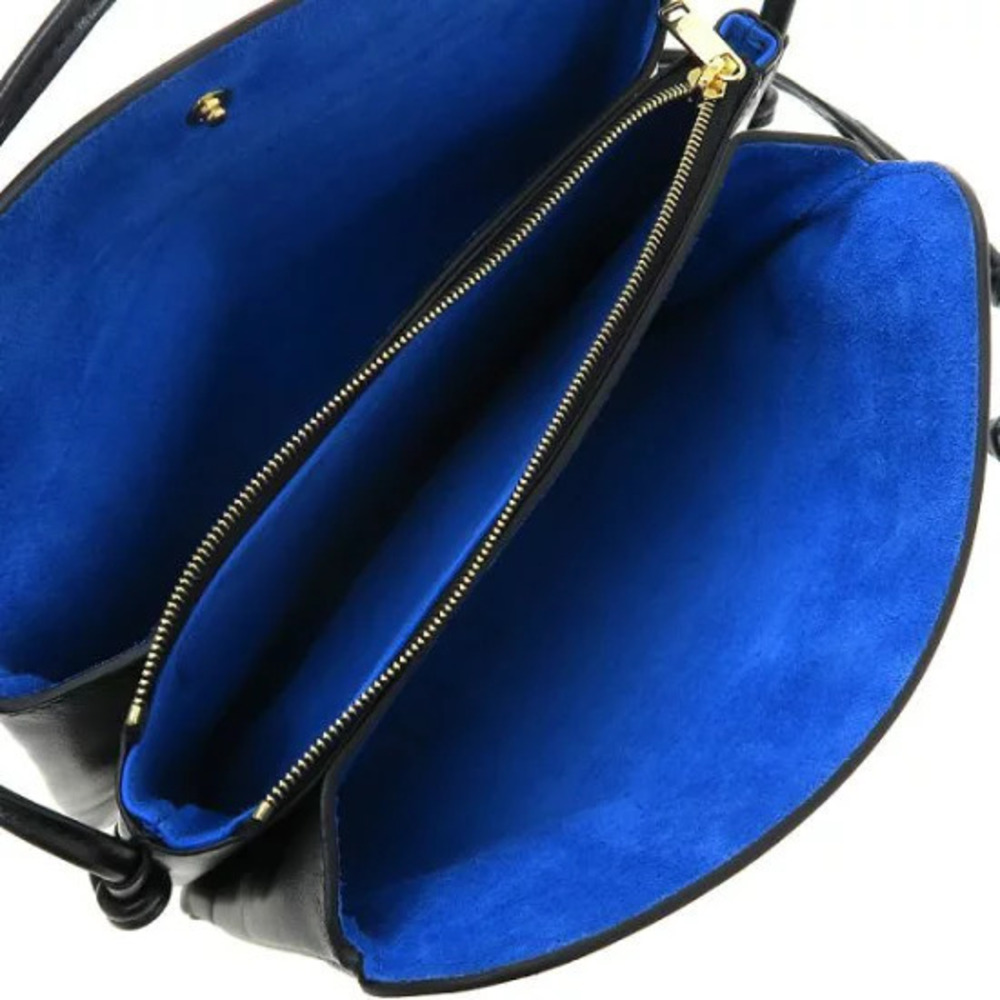 Celine Lambskin Smooth Trio Flap Black